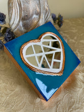 Load image into Gallery viewer, Turquoise Blue and Copper Mirror Mosaic
