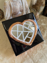 Load image into Gallery viewer, Black and Copper Resin Mosaic Heart