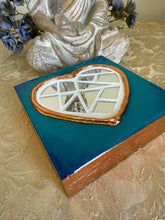 Load image into Gallery viewer, Turquoise Blue and Copper Mirror Mosaic