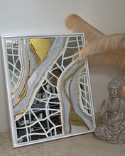 Load image into Gallery viewer, Silver grey with mirror mosaic