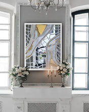 Load image into Gallery viewer, Silver grey with mirror mosaic