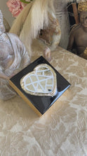 Load and play video in Gallery viewer, Black and Gold Resin Mosaic Heart