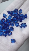 Load and play video in Gallery viewer, Sapphire Blue Acrylic Gems - extra small