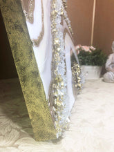 Load image into Gallery viewer, White And Gold Geode Wall Art With Genuine Crystal Quartz