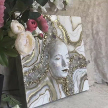 Load and play video in Gallery viewer, Crystal Goddess Wall Sculpture, Divine Feminine Art
