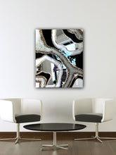 Load image into Gallery viewer, Black and White Geode
