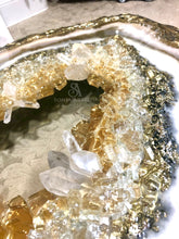 Load image into Gallery viewer, Geode Slice With Genuine Crystal Quartz
