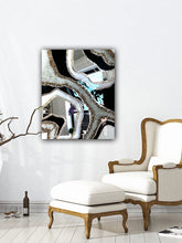 Load image into Gallery viewer, Black and White Geode