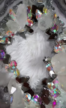 Load and play video in Gallery viewer, Lavender Geode Slice With Genuine Crystal Quartz
